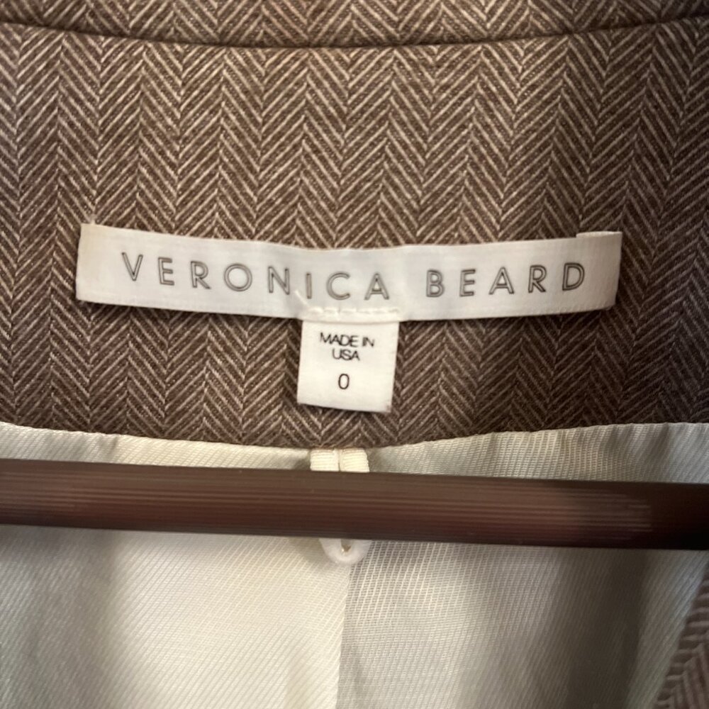 Veronica Beard Dickey Blazer in Neutral Brown - Picture 6 of 9